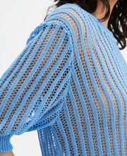 Load image into Gallery viewer, Compania Fantastica Blue Open Knit Jumper