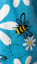 Load image into Gallery viewer, Run And Fly Bee Free Blue Stretch Twill Dungarees