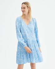 Load image into Gallery viewer, Compania Fantastica Blue Floral Smock Dress