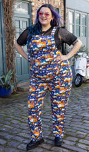 Load image into Gallery viewer, Run And Fly Rainy Days Stretch Twill Dungarees