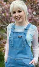 Load image into Gallery viewer, Run And Fly Blue Stone Wash Stretch Denim Dungarees