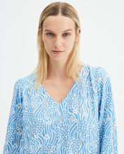 Load image into Gallery viewer, Compania Fantastica Blue Floral Smock Dress