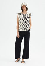 Load image into Gallery viewer, Compania Fantastica Polka Dots Top With Ruffle Sleeves