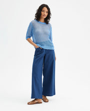 Load image into Gallery viewer, Compania Fantastica Blue Open Knit Jumper