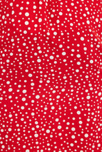 Load image into Gallery viewer, Louche Mara Spot It Red Ruffle Hem Wrap Midi Skirt