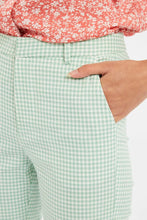 Load image into Gallery viewer, Louche Joele Summer Slim Gingham Trousers In Mint