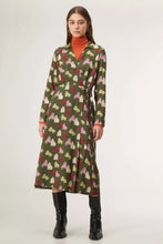Load image into Gallery viewer, Compania Fantastica Dog Print Wrap Dress