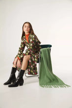 Load image into Gallery viewer, Compania Fantastica Dog Print Wrap Dress