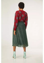 Load image into Gallery viewer, Compania Fantastica Green Midi Skirt With Lurex