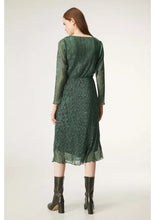 Load image into Gallery viewer, Compania Fantastica Green Lurex Dress