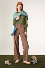 Load image into Gallery viewer, Compania Fantastica Micro Check Print Wide Leg Trousers