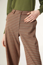 Load image into Gallery viewer, Compania Fantastica Micro Check Print Wide Leg Trousers