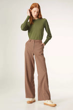 Load image into Gallery viewer, Compania Fantastica Micro Check Print Wide Leg Trousers
