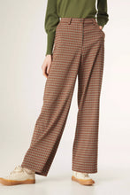 Load image into Gallery viewer, Compania Fantastica Micro Check Print Wide Leg Trousers