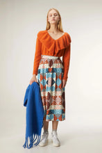 Load image into Gallery viewer, Compania Fantastica Patchwotk Print Midi Skirt