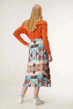 Load image into Gallery viewer, Compania Fantastica Patchwotk Print Midi Skirt