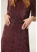 Load image into Gallery viewer, Compania Fantastica Pink Lurex Midi Skirt