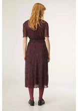 Load image into Gallery viewer, Compania Fantastica Pink Lurex Midi Skirt