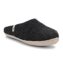 Load image into Gallery viewer, Egos Copenhagen Fair Trade Natural Wool Slippers Black