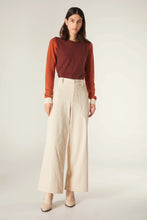 Load image into Gallery viewer, Compania Fantastica Soft Corduroy Wide-Leg Trousers White