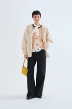 Load image into Gallery viewer, Compania Fantastica Orange and White Knitted Vest
