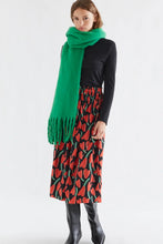 Load image into Gallery viewer, Compania Fantastica Bright Green Blanket Scarf
