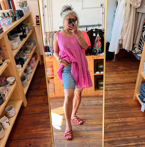 Ichi Foxa Pink Cotton Dress