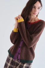 Load image into Gallery viewer, Compania Fantastica Brown Knitted Cardigan
