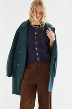 Load image into Gallery viewer, Compania Fantastica Navy Knit Vest With Multicoloured Velvet  Buttons
