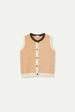Load image into Gallery viewer, Compania Fantastica Orange and White Knitted Vest
