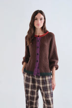 Load image into Gallery viewer, Compania Fantastica Brown Knitted Cardigan
