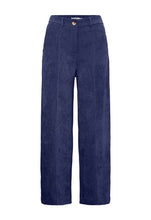 Load image into Gallery viewer, Ichi Ihkate Soft Corduroy Trousers Blue

