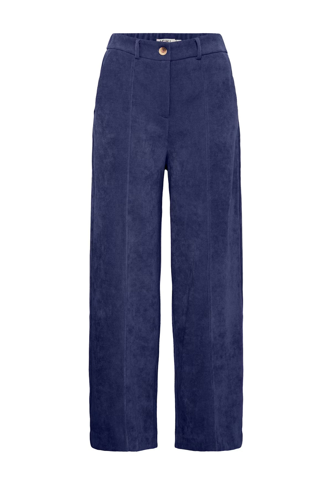 Ichi Ihkate Soft Corduroy Trousers Blue