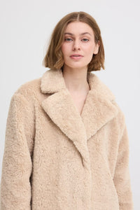 Ichi Ihhizala Faux Fur Coat