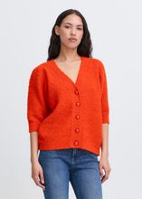 Load image into Gallery viewer, Ichi Ihloucle Cardigan Tangerine Tango
