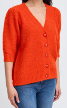 Load image into Gallery viewer, Ichi Ihloucle Cardigan Tangerine Tango
