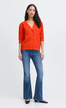 Load image into Gallery viewer, Ichi Ihloucle Cardigan Tangerine Tango
