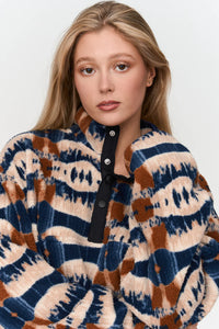 24 Colours Berlin Abstract Fleece Sweater