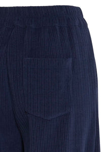 Ichi Ihkate Soft Corduroy Trousers Blue