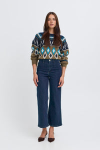 Byoung Bykomma Button Jeans Ink Blue