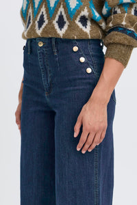 Byoung Bykomma Button Jeans Ink Blue