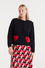 Load image into Gallery viewer, Compania Fantastica Heart Detail Jacquard Cardigan
