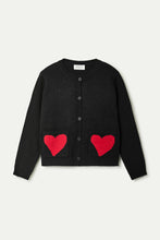 Load image into Gallery viewer, Compania Fantastica Heart Detail Jacquard Cardigan
