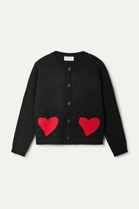 Compania Fantastica Heart Detail Jacquard Cardigan