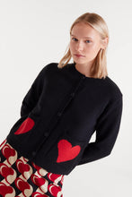 Load image into Gallery viewer, Compania Fantastica Heart Detail Jacquard Cardigan
