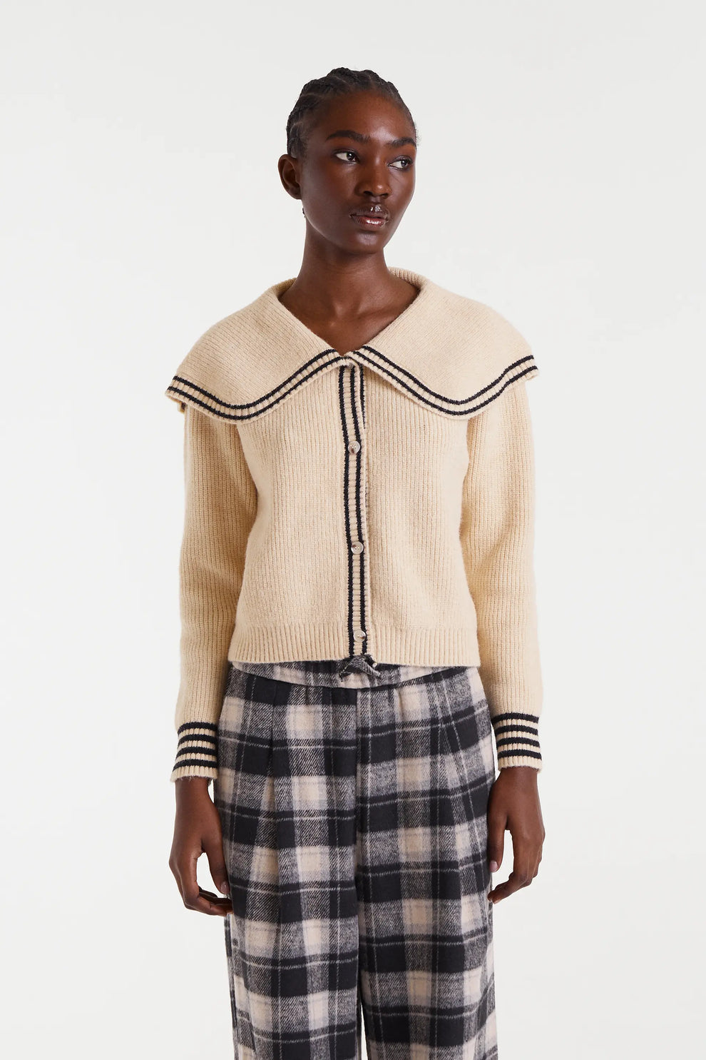 Compania Fantastica Sailor Collar Cardigan