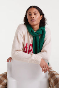 Compania Fantastica Jacquard sweater with Après Ski print