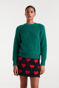 Compania Fantastica Green Textured Jumper