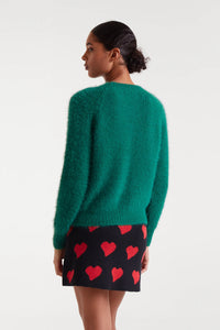 Compania Fantastica Green Textured Jumper