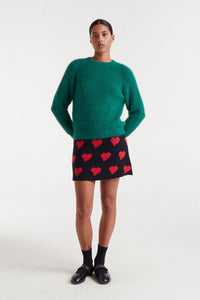 Compania Fantastica Green Textured Jumper